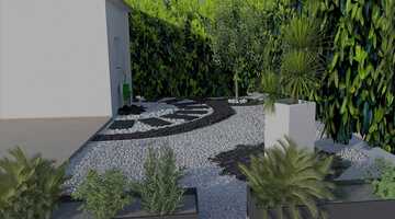 Conception de plan 3D de jardin à Castelnau-le-Lez Conception de plan 3D de jardin à Castelnau-le-Lez